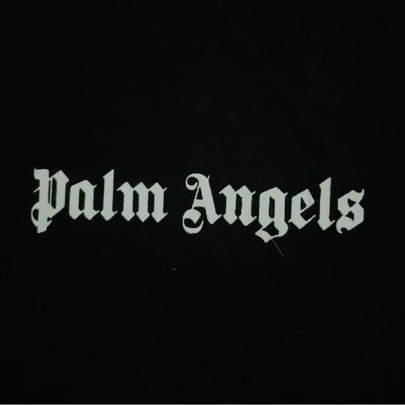 Black / White Palm Angels embroidered logo slim t-shirt - Picture 6 of 8